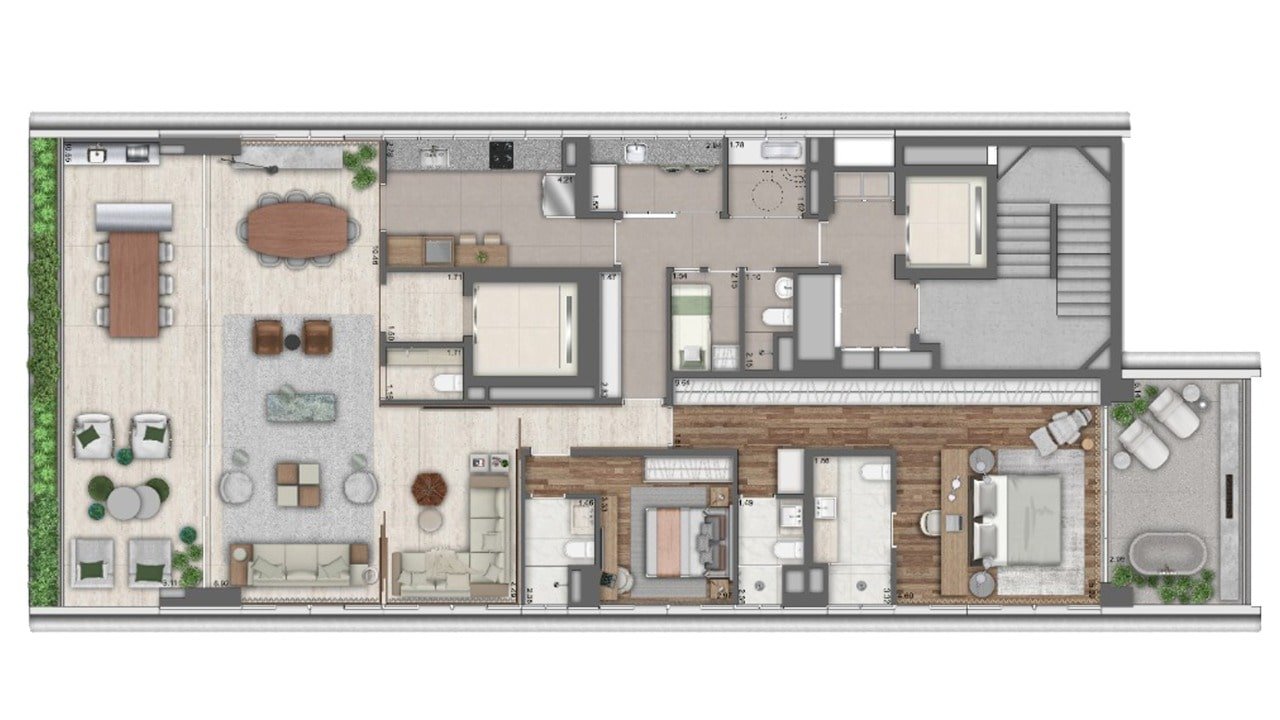 Planta 240m²